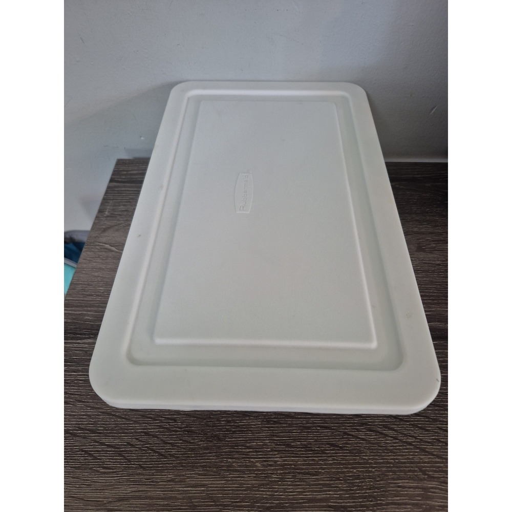 Vintage Rubbermaid 0286 Storage Box Clear Container Plastic